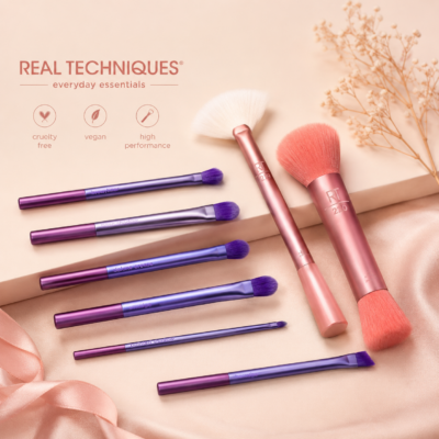 ست براش آرایشی چشم Real Techniques Everyday Eye Essentials